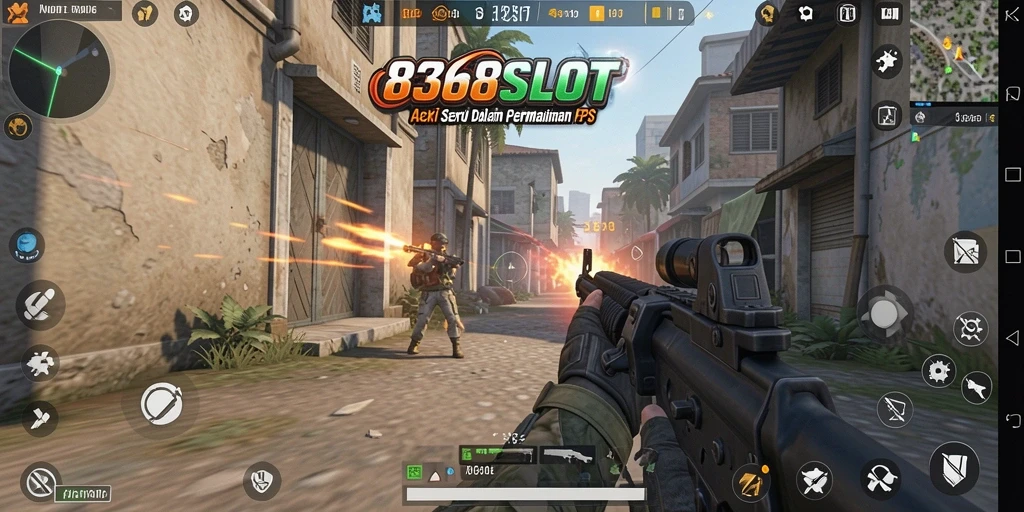 Gameplay seru dalam 8368SLOT yang menampilkan aksi FPS.