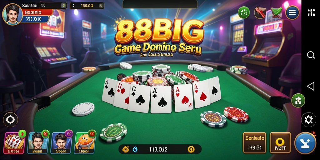 Tampilan utama <strong>88BIG</strong> menampilkan gameplay Domino yang menarik.