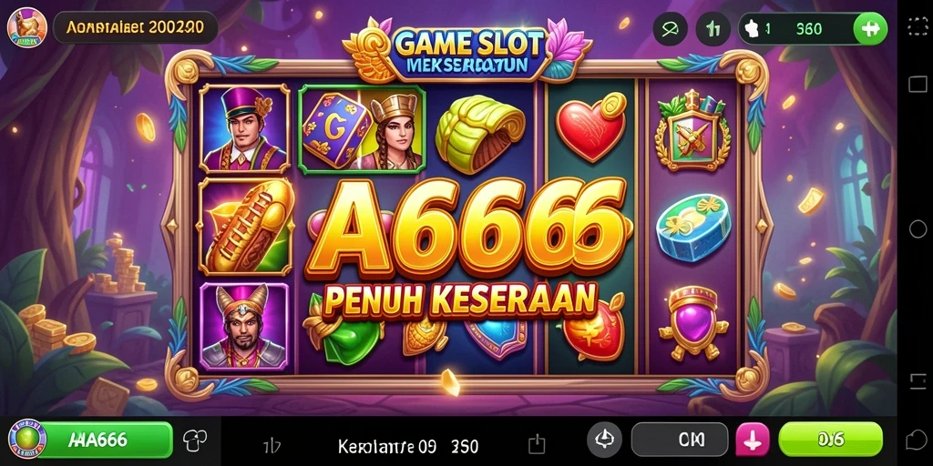 Screenshot gameplay AA666, menunjukkan keseruan permainan Slot.
