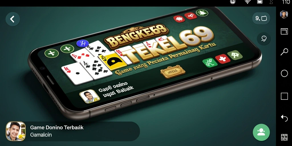 Tampilan menawan gameplay BENGKEL69 dengan domino yang seru.