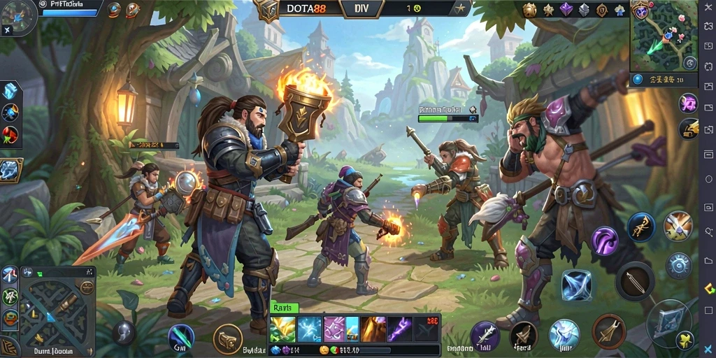 Gameplay DOTA88 menunjukkan eksplorasi dunia terbuka yang kaya.