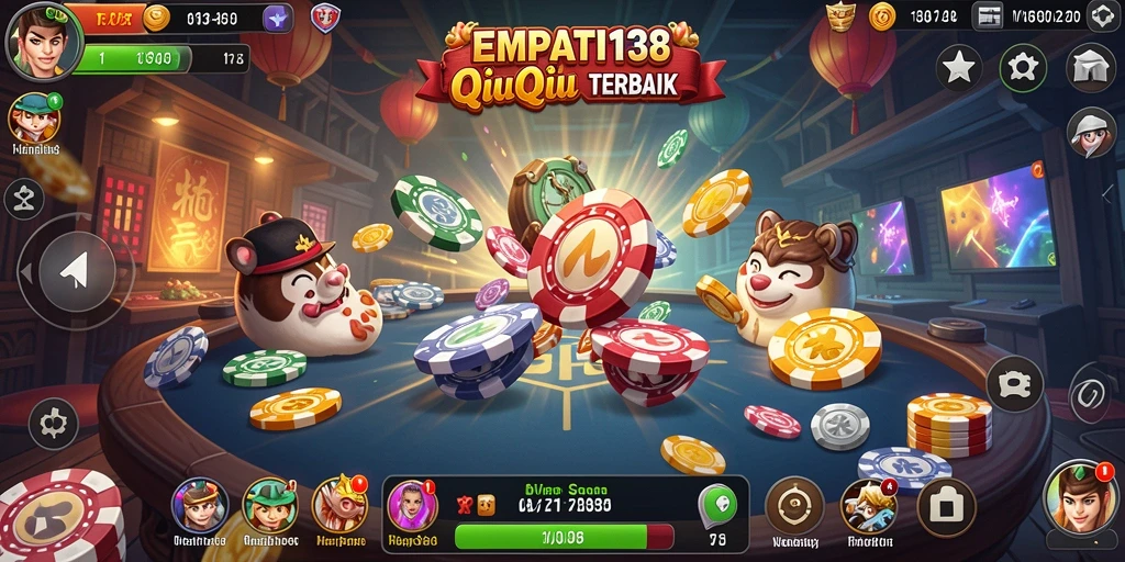 Tangkapan layar gameplay QiuQiu yang menegangkan di EMPATI138.
