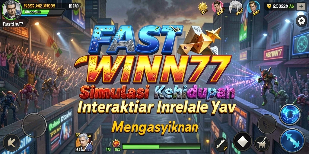Screenshot menunjukkan gameplay menarik dari FASTWIN77 dengan interaksi karakter.
