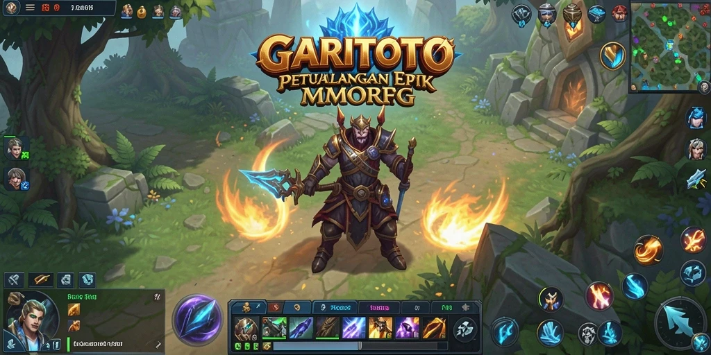 Screenshot gameplay GARITOTO yang menampilkan pertarungan seru dan interaksi antar pemain.