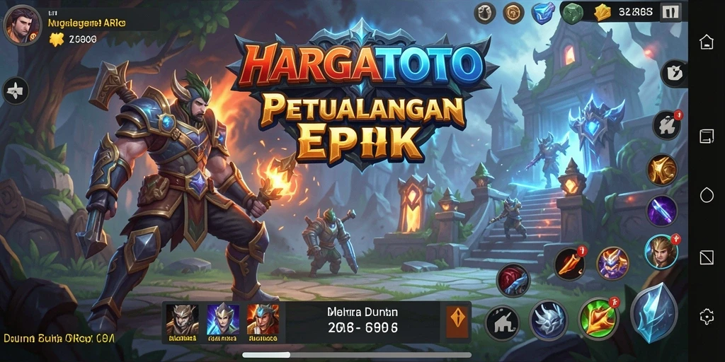 Tangkapan layar HARGATOTO yang menampilkan aksi gameplay ARPG yang mendebarkan.