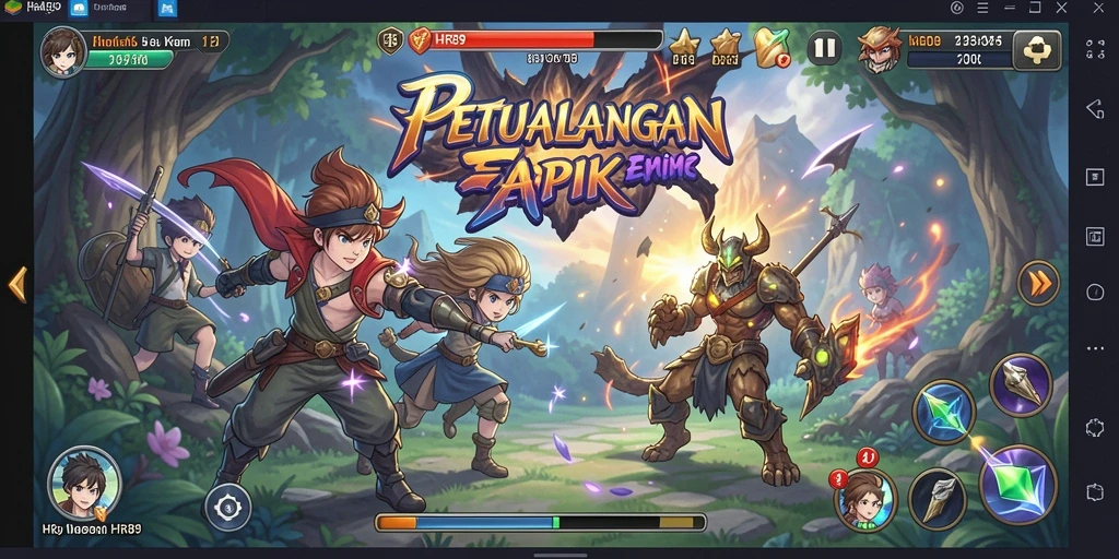 Screenshot gameplay HR89 menampilkan momen pertarungan menarik.