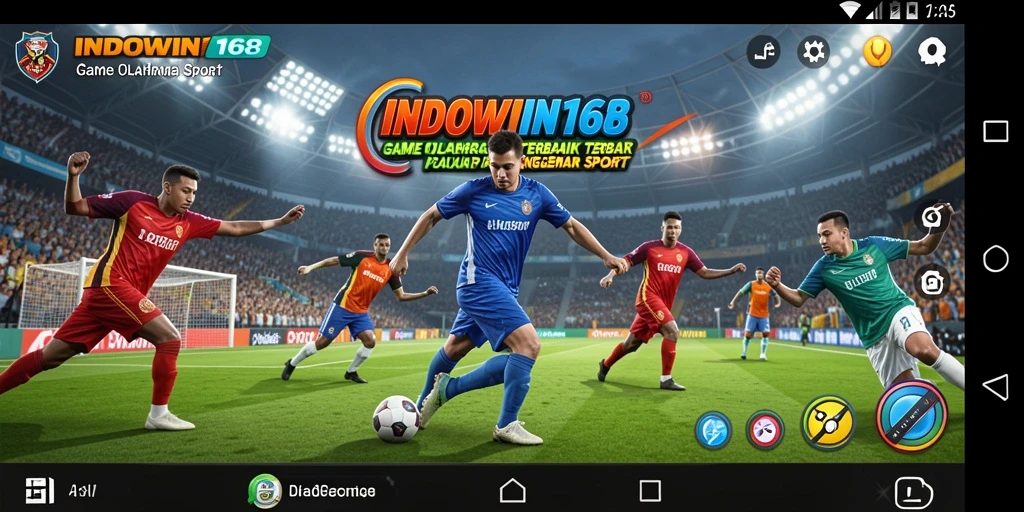 Tampilan gameplay <strong>INDOWIN168</strong> dengan aksi olahraga yang mendebarkan.