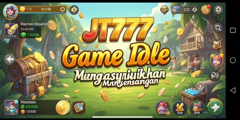 Screenshot gameplay JT777 yang menampilkan aksi seru dan elemen Idle.