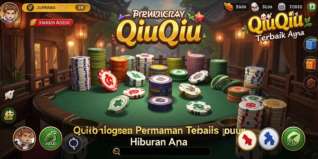 Screenshot JUARAGO menampilkan aksi seru permainan QiuQiu.