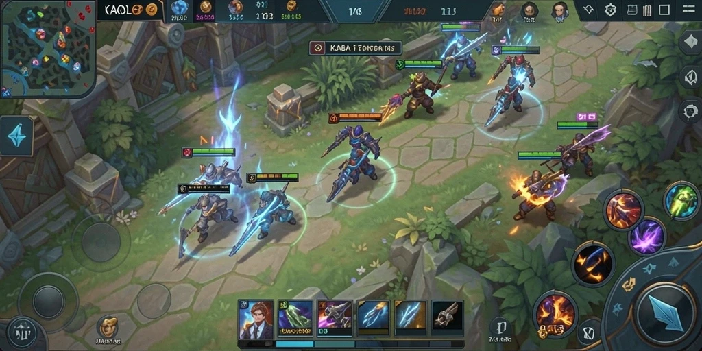 Gameplay menegangkan dengan strategi tim yang solid.