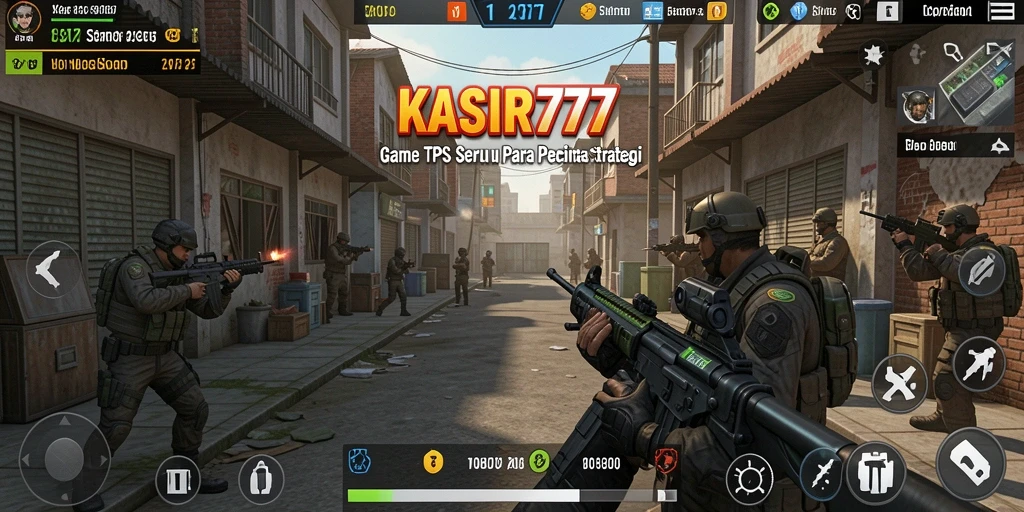 Tangkapan layar KASIR777 yang menunjukkan gameplay TPS yang mendebarkan.