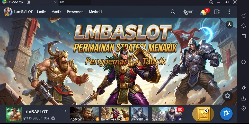 Tampilan gameplay menarik dari LMBASLOT yang penuh strategi.