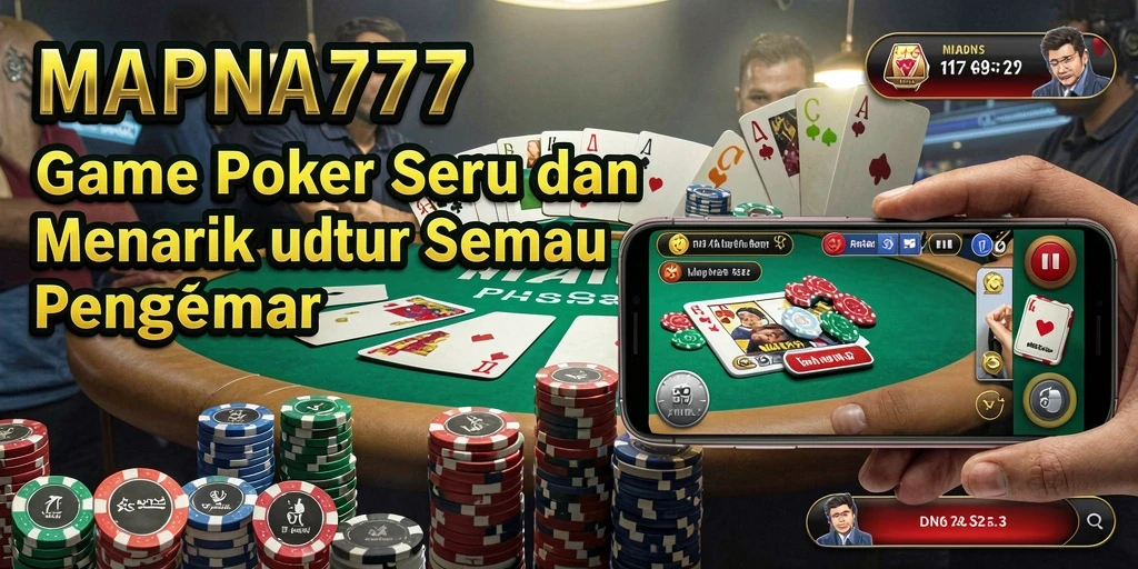 Tampilan menarik dalam gameplay poker MAPNA777 yang seru