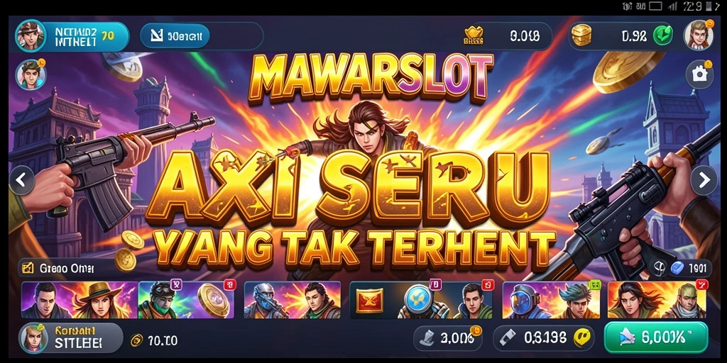 Tampilan aksi mendebarkan dalam game MAWARSLOT.