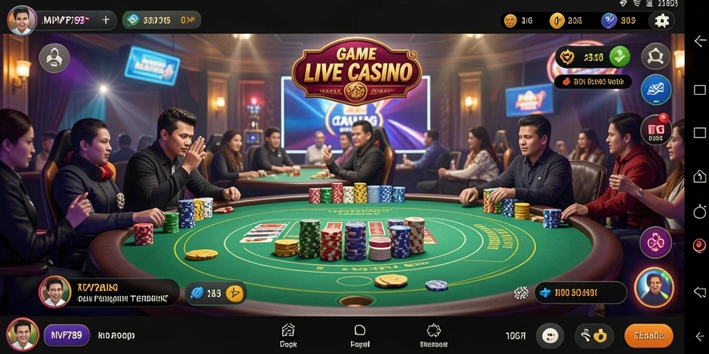 Tampilan gameplay mendebarkan dari <strong>MVP789</strong> dalam suasana <strong>Live Casino</strong>.