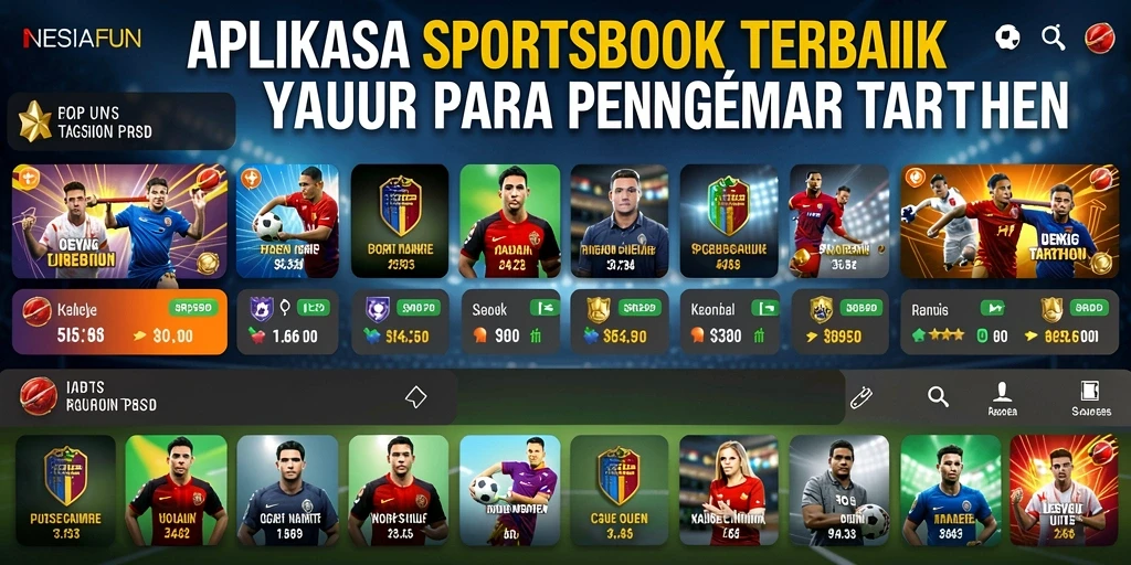 Screenshot menunjukkan pengguna menikmati gameplay Sportsbook di NESIAFUN.
