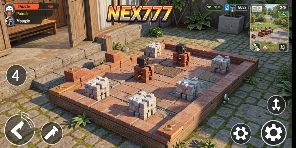 Tampilan screenshot NEX777 menampilkan gameplay puzzle yang menarik.