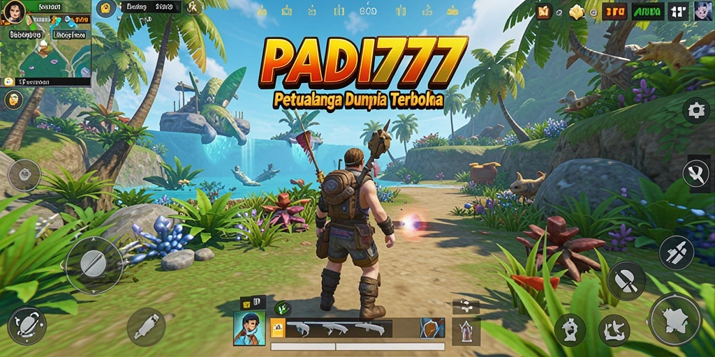 Tampilan gameplay PADI777 yang menakjubkan dalam lingkungan terbuka.