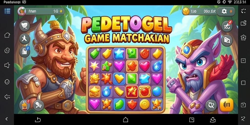 Gameplay seru dalam PEDETOGEL dengan berbagai level Match-3.