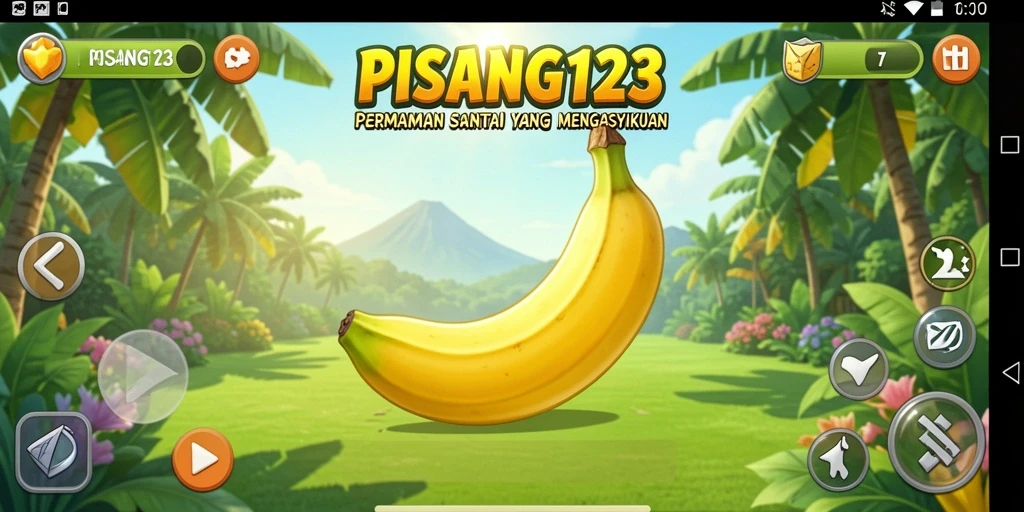 Gameplay mengasyikkan dan santai di PISANG123.