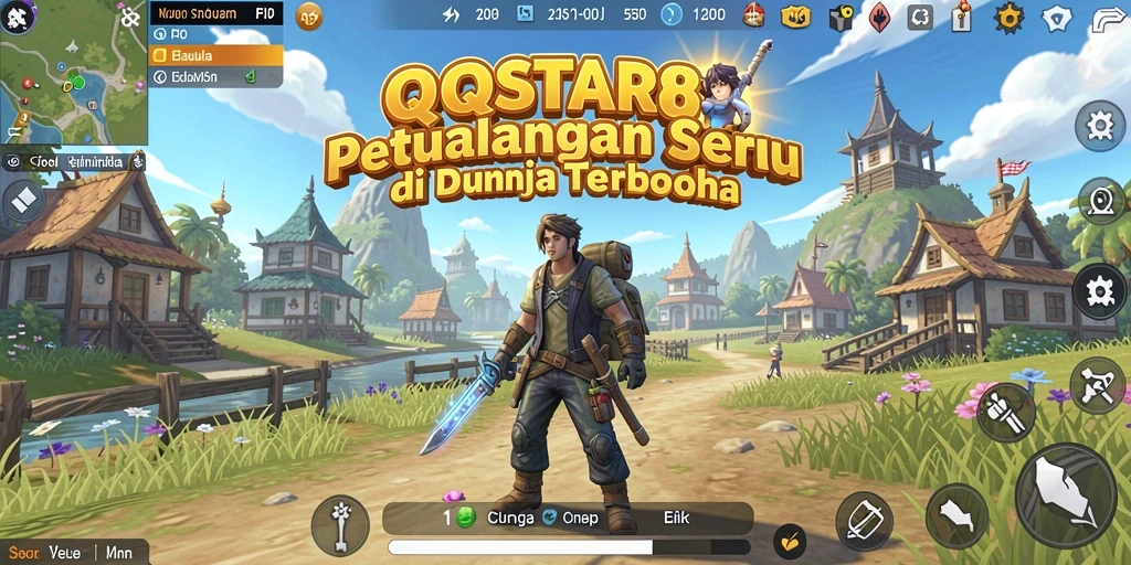 Tampilan gameplay seru di dunia terbuka QQSTAR88.