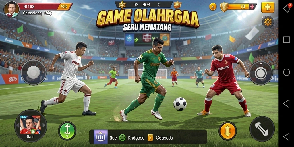 Screenshot RI188 menampilkan gameplay olahraga yang kompetitif dan seru.