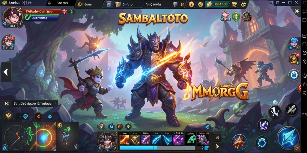 Tampilan gameplay menakjubkan dalam SAMBALTOTO, eksplorasi dunia MMORPG.