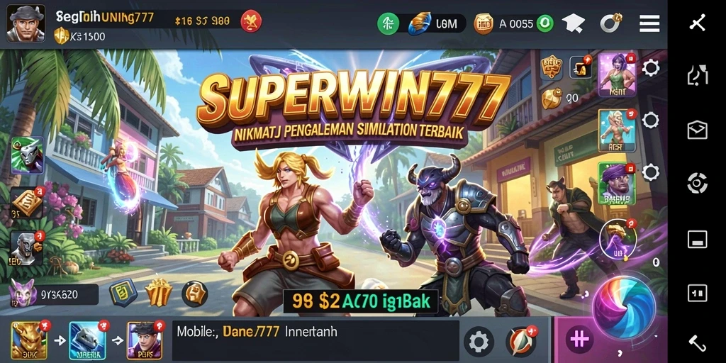Screenshot gameplay yang menampilkan interaksi dalam <strong>SUPERWIN777</strong>.