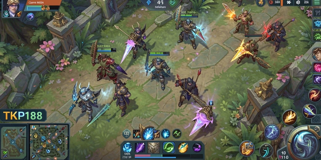 Tampilan gameplay TKP188 yang menegangkan di arena.