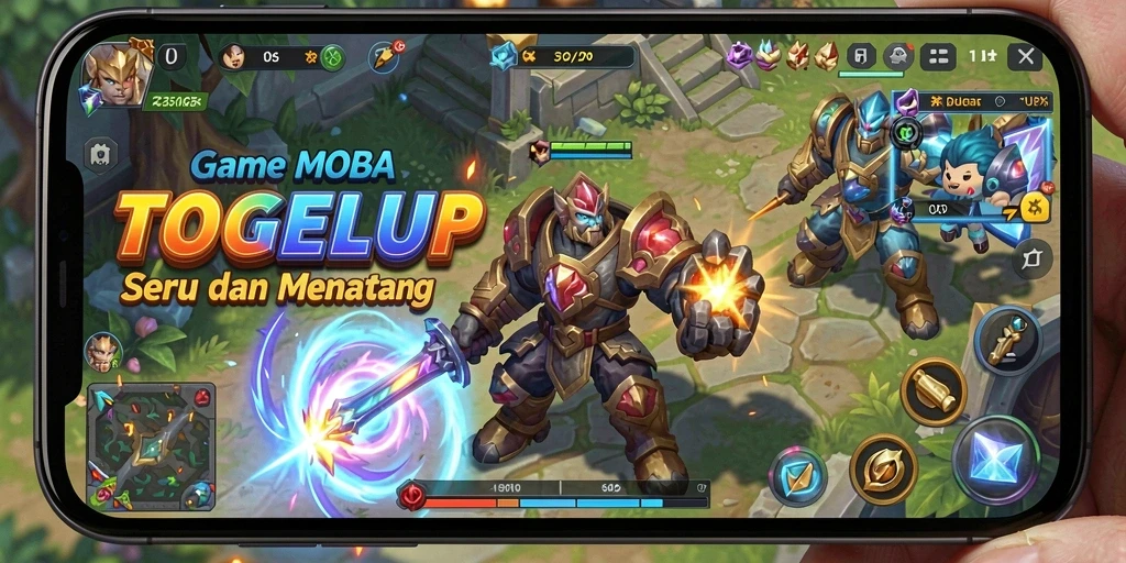 Tampilan gameplay seru dalam TOGELUP dengan aksi karakter yang dinamis.