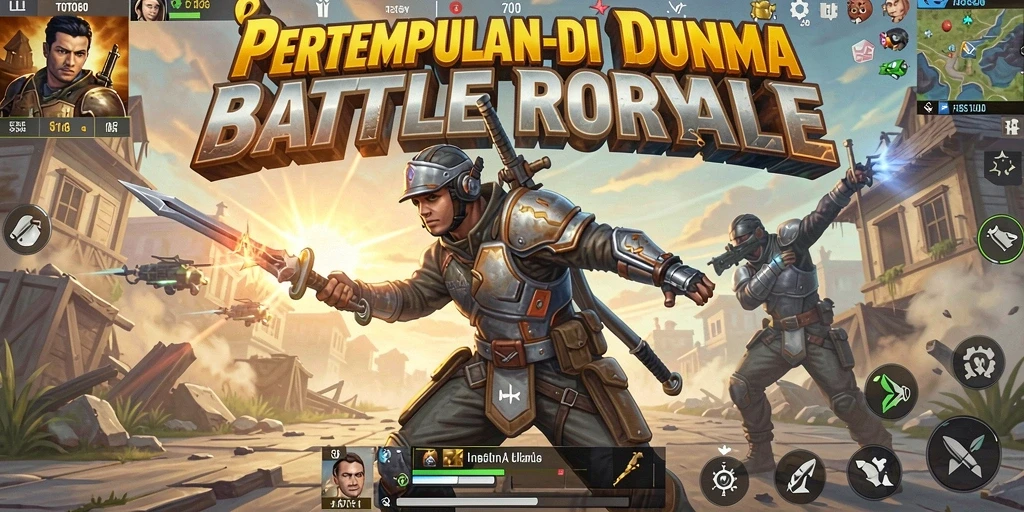 Tampilan gameplay seru dalam TOTO80 dengan aksi Battle Royale.