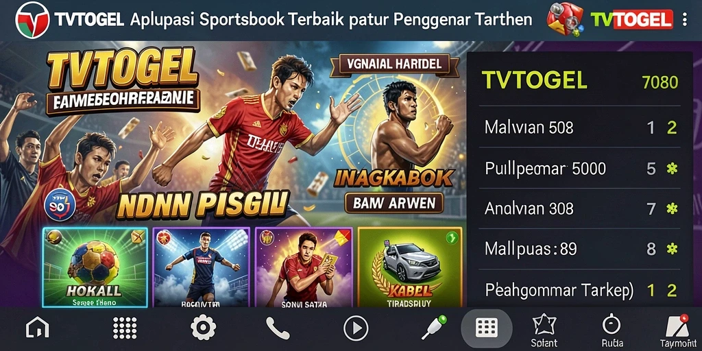 Screenshot gameplay dari aplikasi Sportsbook TVTOGEL yang menarik dan interaktif.
