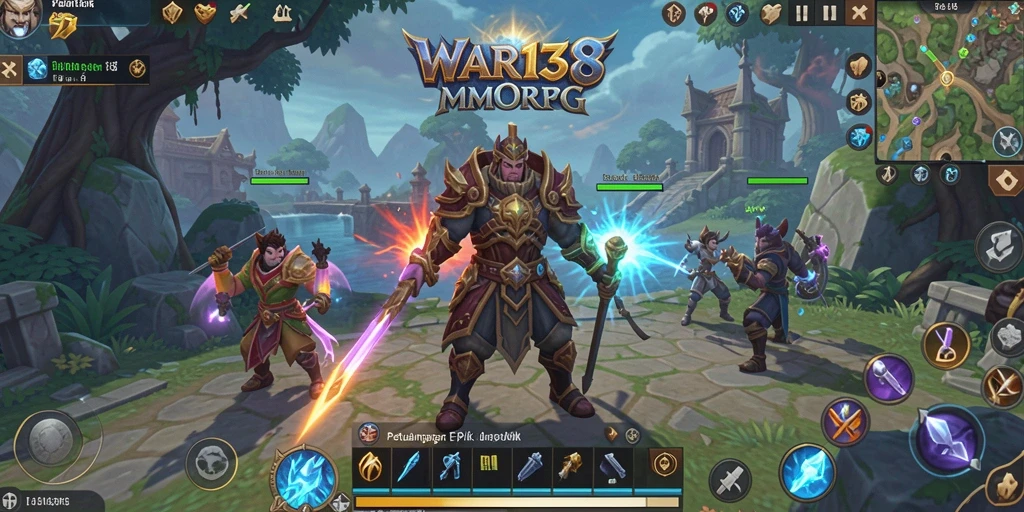 Tampilan menakjubkan dari gameplay <strong>WAR138</strong> di dunia MMORPG.